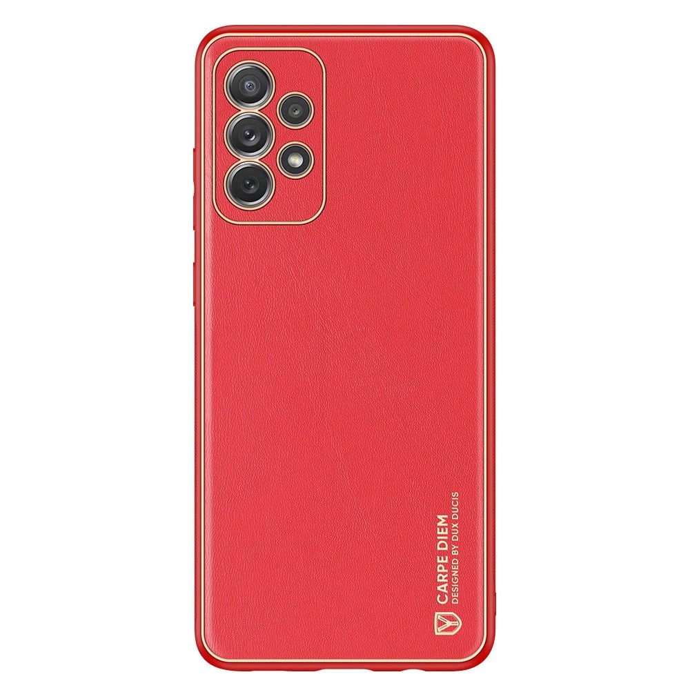 Dux Ducis Yolo elegant case made of soft TPU and PU leather for Samsung Galaxy A72 4G redeng