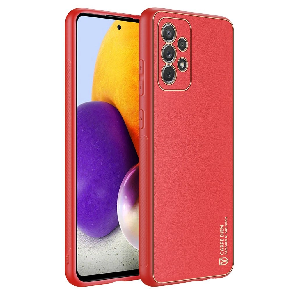 Dux Ducis Yolo elegant case made of soft TPU and PU leather for Samsung Galaxy A72 4G redeng