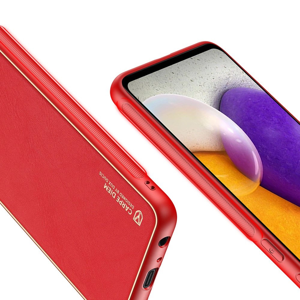 Dux Ducis Yolo elegant case made of soft TPU and PU leather for Samsung Galaxy A72 4G redeng