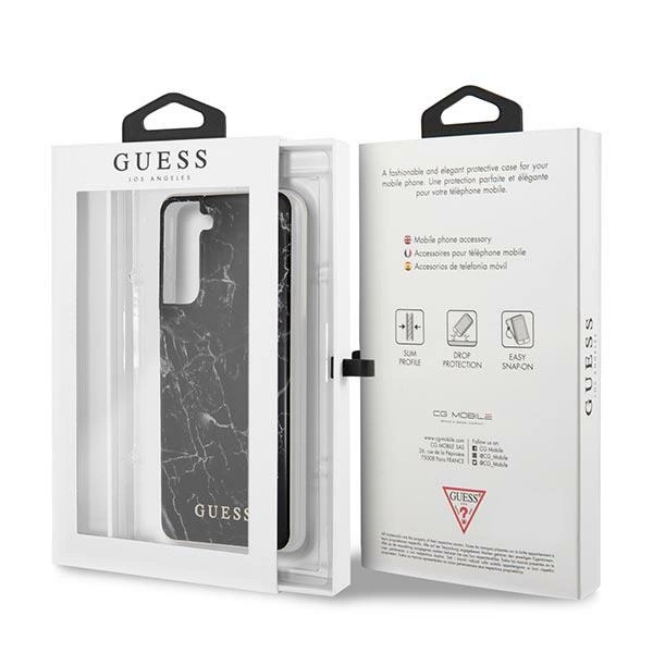 Guess GUHCS21MPCUMABK S21+ G996 black/black hardcase Marbleeng