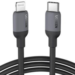 Ugreen US387 Lightning - USB-C MFI PD cable 20W 480Mb/s 1m - blackeng
