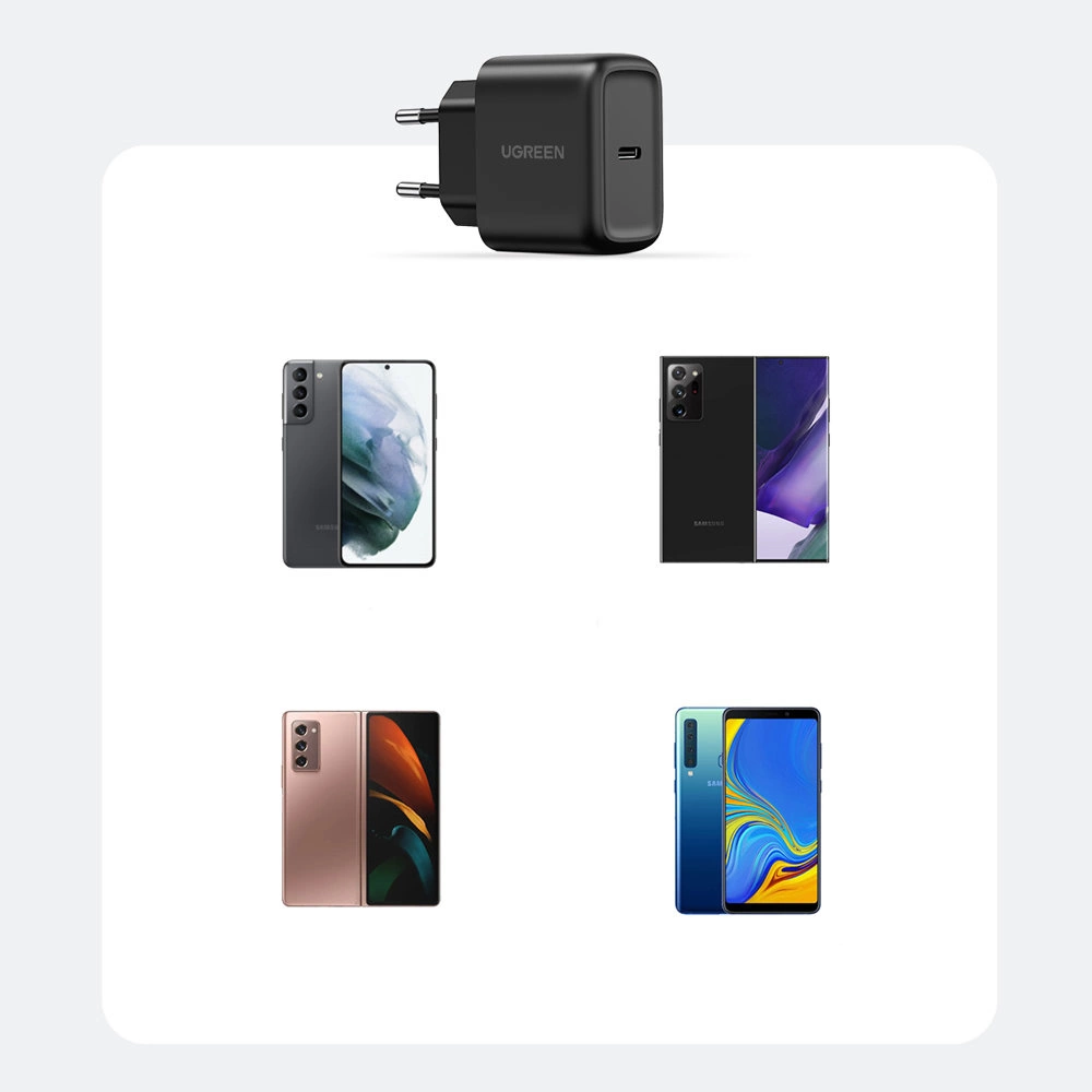 Ugreen USB Type C charger 25W Power Delivery + USB Type C cable 2m black (50581)eng