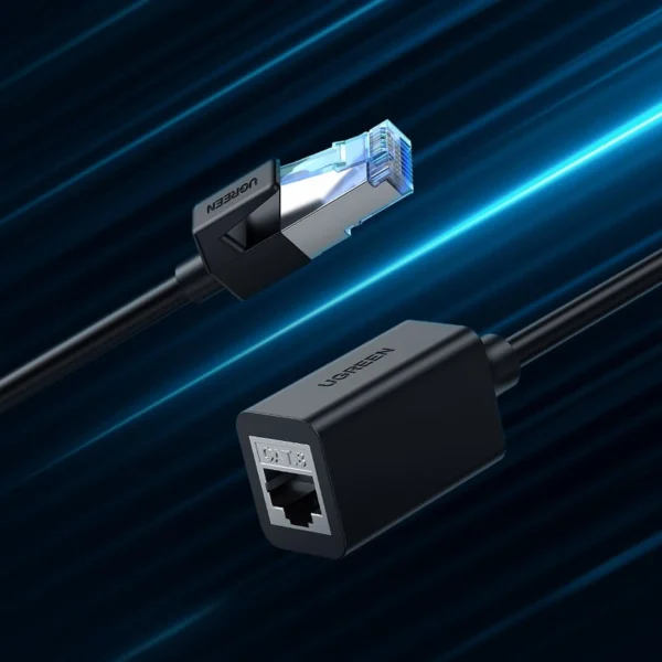 Ugreen extension cable Ethernet RJ45 Cat8 40000 Mbps / 40 Gbps 2m black (NW192 50200)eng