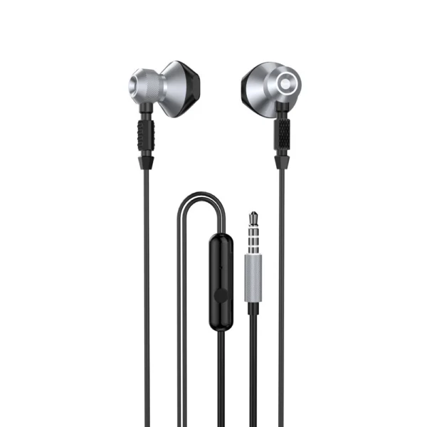 Dudao Metal Wired Earbuds 3.5mm Mini Jack Gray (X2C-Gray)eng