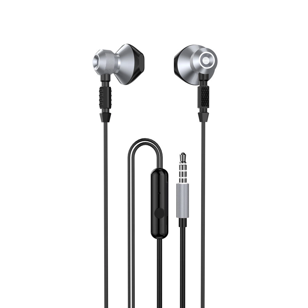 Dudao Metal Wired Earbuds 3.5mm Mini Jack Gray (X2C-Gray)eng
