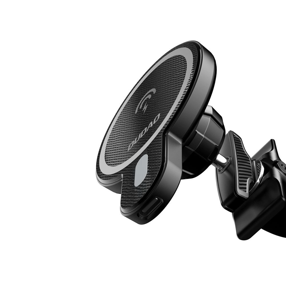 Dudao magnetic car holder inductive Qi charger 15W (compatible with MagSafe) black (F13)eng