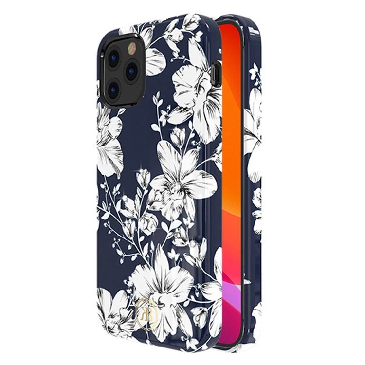 71885_2 Kingxbar Blossom case decorated with original Swarovski crystals iPhone 12 mini multicolour (Lily)eng