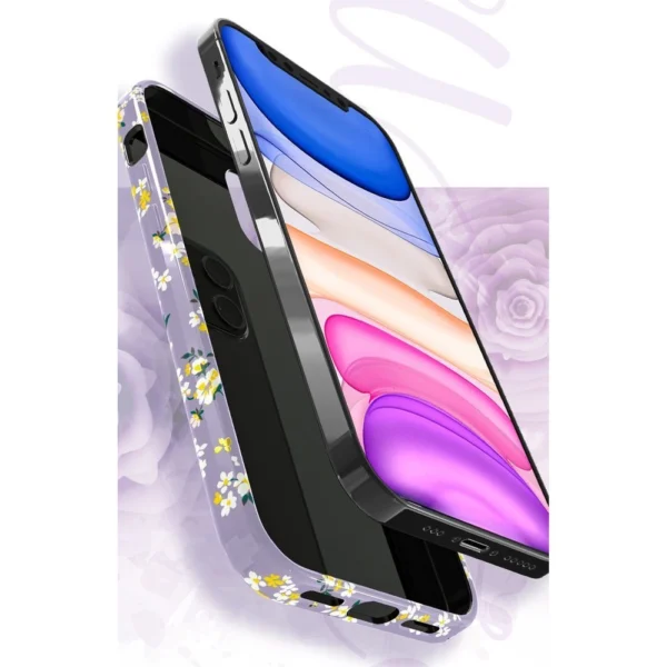 Kingxbar Blossom case decorated with original Swarovski crystals iPhone 12 mini multicolour (Lily)eng