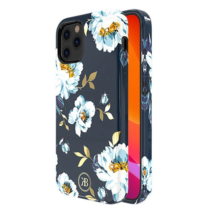 71888_2 Kingxbar Blossom case decorated with original Swarovski crystals iPhone 12 mini multicolour (Gardenia)eng