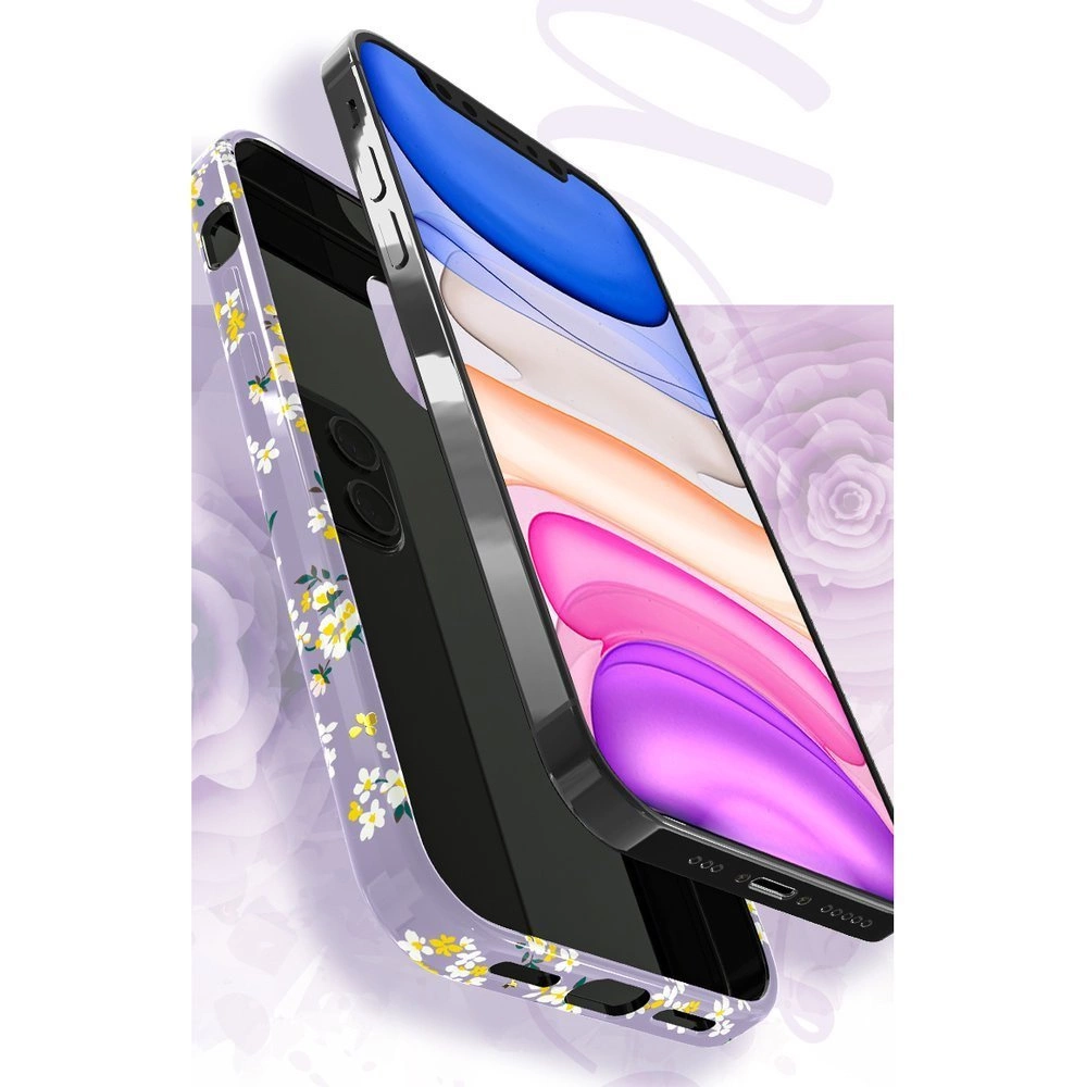 71888_5 Kingxbar Blossom case decorated with original Swarovski crystals iPhone 12 mini multicolour (Gardenia)eng