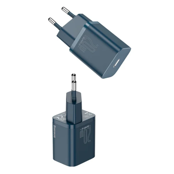 Baseus Super Si 1C fast charger USB Type C 20W Power Delivery + USB Type C - Lightning cable 1m blue (TZCCSUP-B03)eng