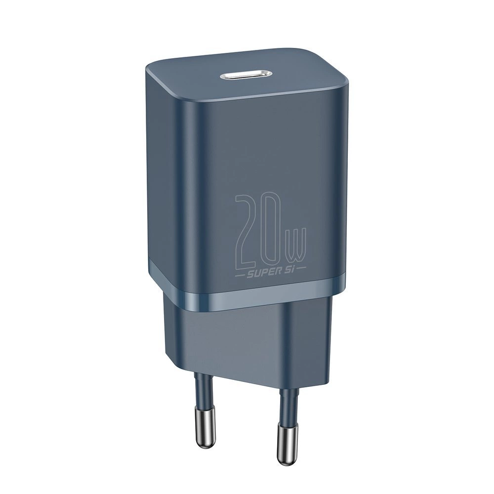 Baseus Super Si 1C fast charger USB Type C 20W Power Delivery + USB Type C - Lightning cable 1m blue (TZCCSUP-B03)eng