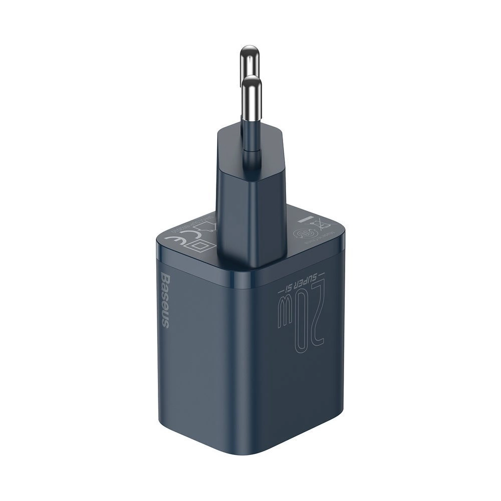 Baseus Super Si 1C fast charger USB Type C 20W Power Delivery + USB Type C - Lightning cable 1m blue (TZCCSUP-B03)eng