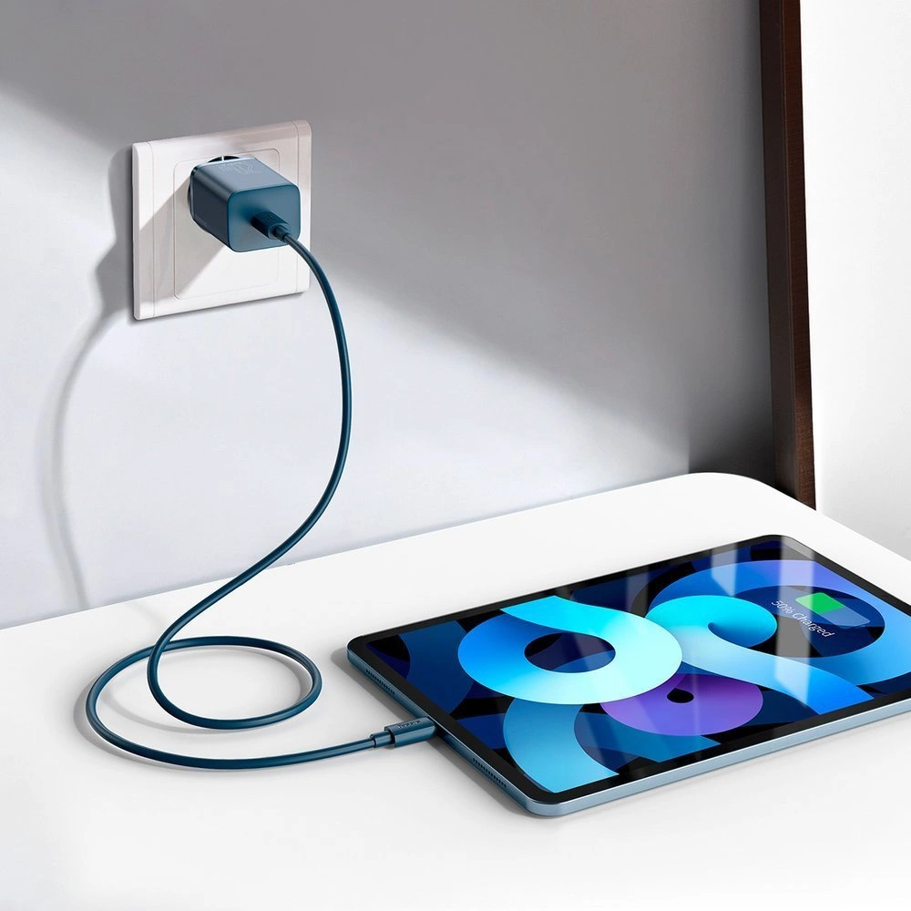 Baseus Super Si 1C fast charger USB Type C 20W Power Delivery + USB Type C - Lightning cable 1m blue (TZCCSUP-B03)eng