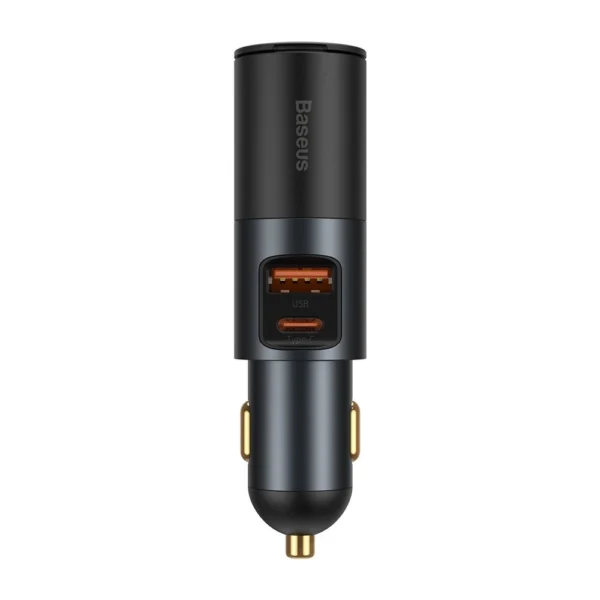 Baseus Share Together USB / USB Type C / cigarette lighter socket car charger 120W Quick Charge Power Delivery gray (CCBT-C0G)eng