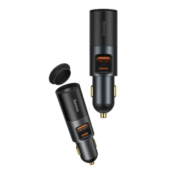 Baseus Share Together USB / USB Type C / cigarette lighter socket car charger 120W Quick Charge Power Delivery gray (CCBT-C0G)eng