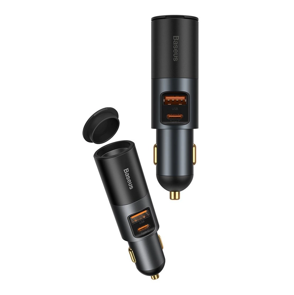 Baseus Share Together USB / USB Type C / cigarette lighter socket car charger 120W Quick Charge Power Delivery gray (CCBT-C0G)eng