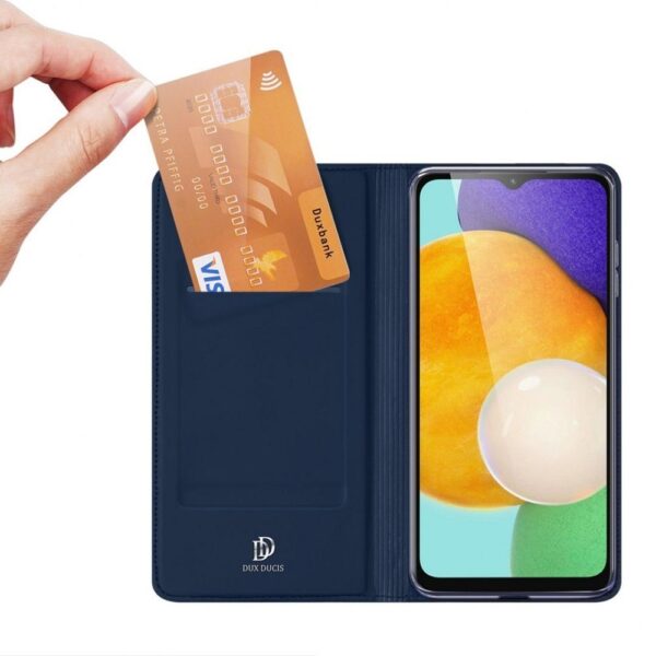 DUX DUCIS wallet case SKIN PRO for SAMSUNG A14 4G / 5G blue