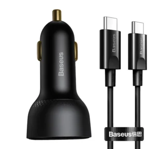 Baseus Superme fast car charger USB / USB Type C 100W PPS Quick Charge Power Delivery + USB cable Type C 100W (20V/5A) 1m black (TZCCZX-01)eng