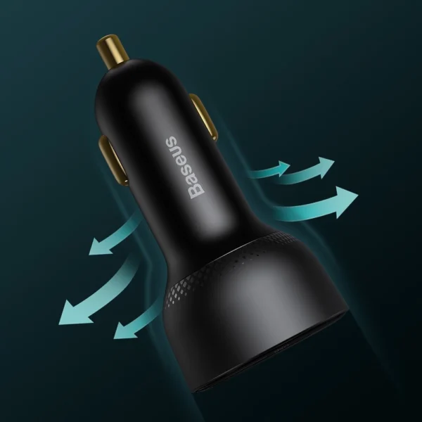 Baseus Superme fast car charger USB / USB Type C 100W PPS Quick Charge Power Delivery + USB cable Type C 100W (20V/5A) 1m black (TZCCZX-01)eng