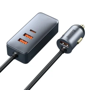 Baseus Share Together car charger 3x USB / USB Type C 120W PPS Quick Charge Power Delivery gray (CCBT-B0G)eng