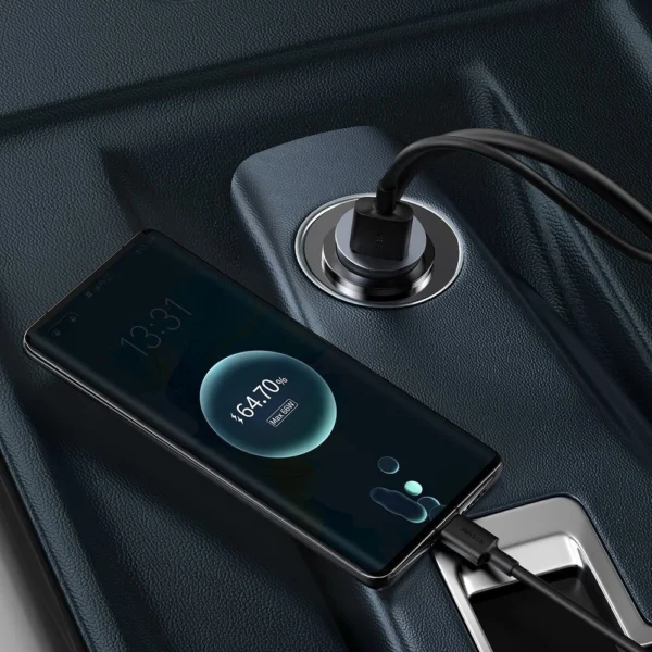 Baseus Share Together car charger 3x USB / USB Type C 120W PPS Quick Charge Power Delivery gray (CCBT-B0G)eng