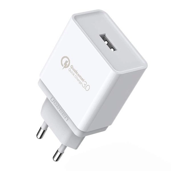 Ugreen CD122 Quick Charge 3.0 18W 3A USB Fast Charger White (10133)eng