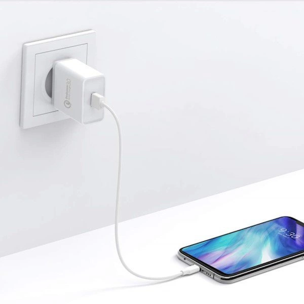 Ugreen CD122 Quick Charge 3.0 18W 3A USB Fast Charger White (10133)eng