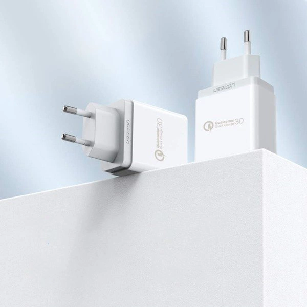 Ugreen CD122 Quick Charge 3.0 18W 3A USB Fast Charger White (10133)eng