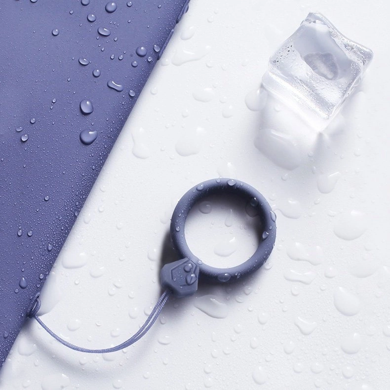 Silicone lanyard for the phone diamond ring pendant for a finger yelloweng