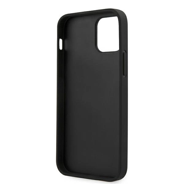 Guess Saffiano Vintage Script Case for iPhone 12 Pro Max 6.7" - Blackeng