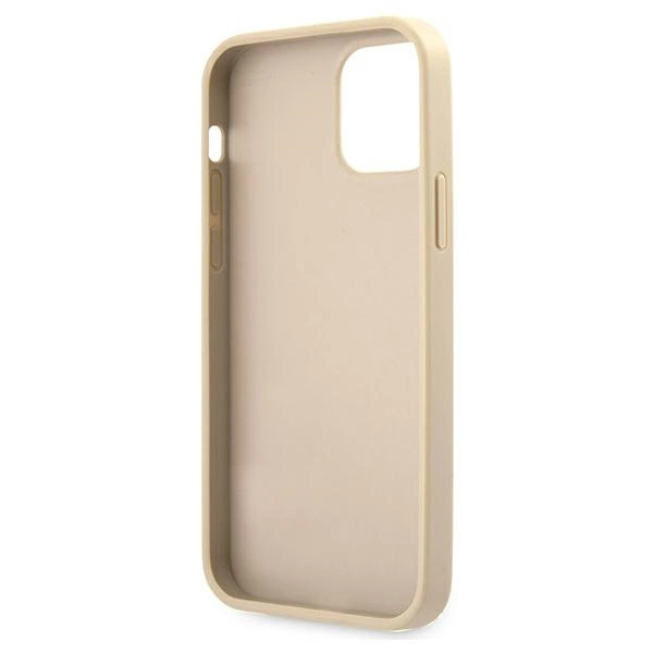 Guess GUHCP12LRSAVSLG iPhone 12 Pro Max 6.7" gold/gold hardcase Saffiano Vintage Scripteng