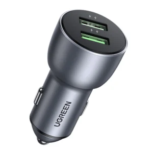Ugreen fast car charger 2x USB 36W Quick Charge SCP FCP AFC gray (CD213 10144)eng