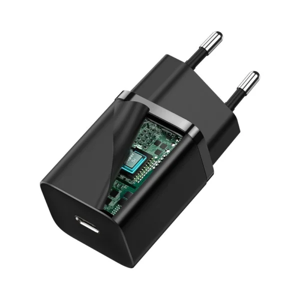 Baseus Super Si 1C fast charger USB Type C 30W Power Delivery Quick Charge black (CCSUP-J01)eng