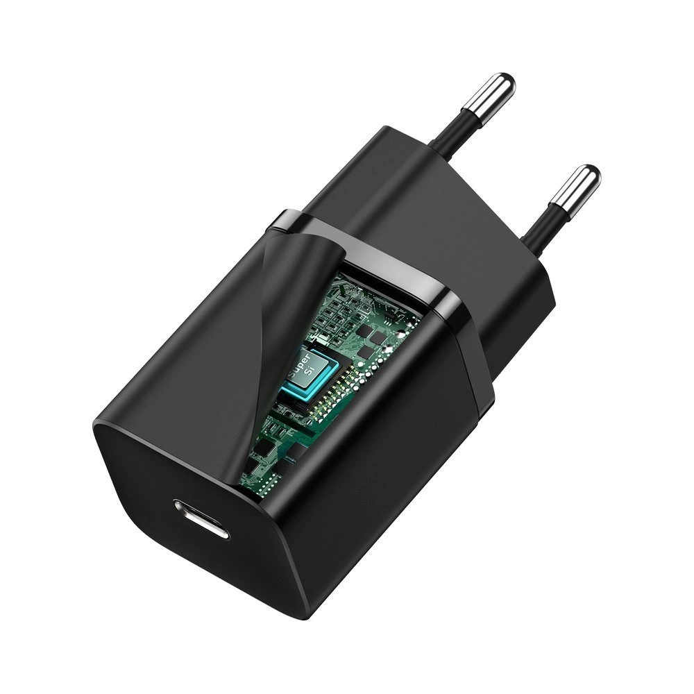 Baseus Super Si 1C fast charger USB Type C 30W Power Delivery Quick Charge black (CCSUP-J01)eng