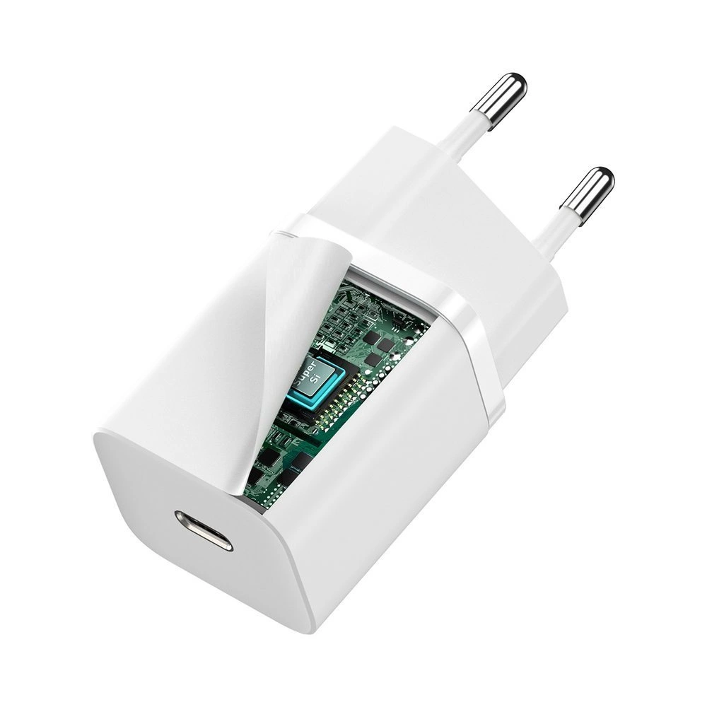 Baseus Super Si 1C fast charger USB Type C 30W Power Delivery Quick Charge white (CCSUP-J02)eng