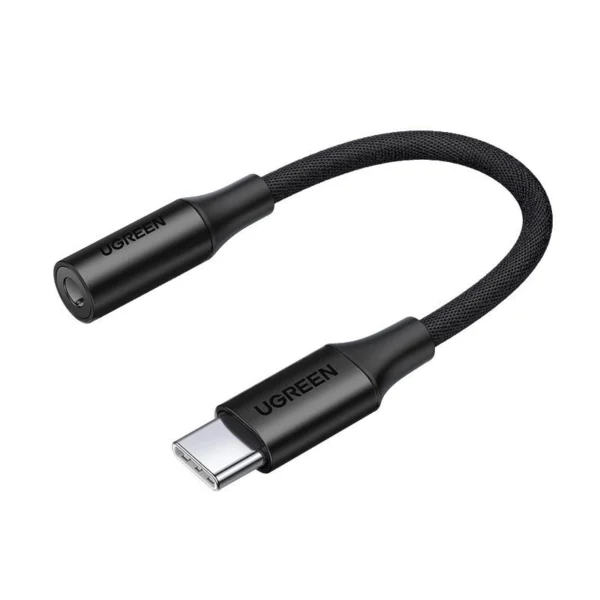 Ugreen AV161 adapter for headphones mini jack 3.5 mm (female) / USB-C (male) 10 cm - blackeng