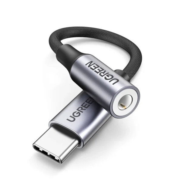 Ugreen AV161 adapter for headphones mini jack 3.5 mm (female) / USB-C (male) 10 cm - blackeng