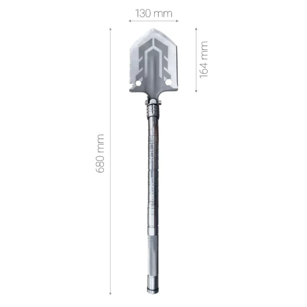Survival shovel 10-in-1 folding shovel with knife, screwdriver, glass breakereng