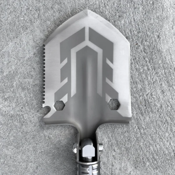 Survival shovel 10-in-1 folding shovel with knife, screwdriver, glass breakereng