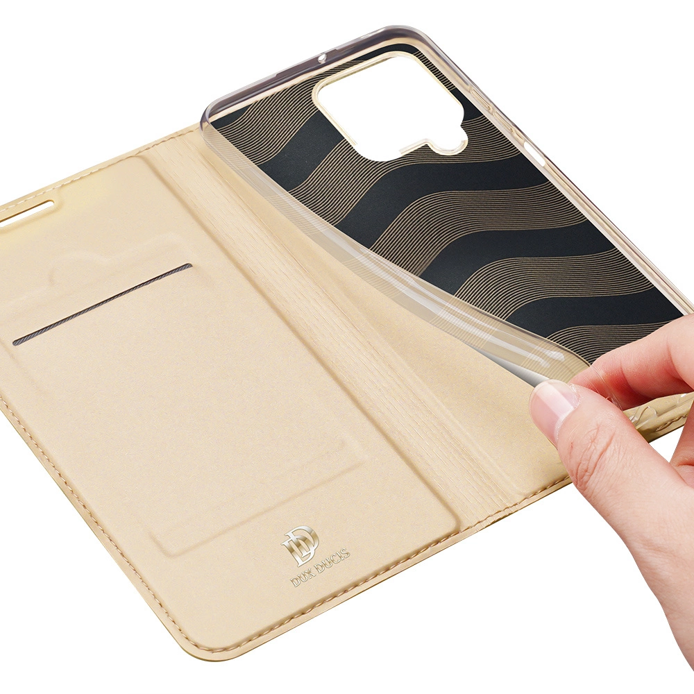 72313_8 Dux Ducis Skin Pro Bookcase type case for Samsung Galaxy A22 4G goldeneng