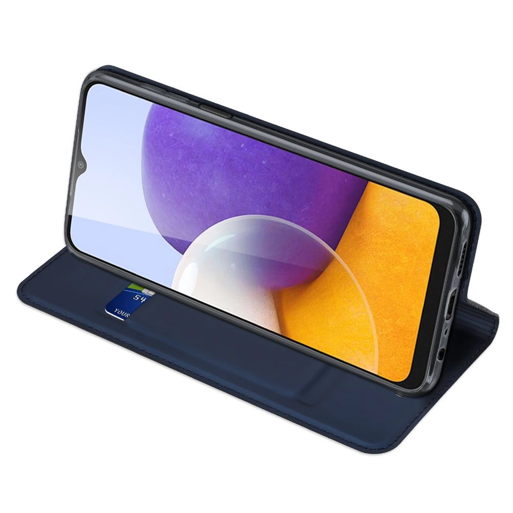 72315_5 Dux Ducis Skin Pro Bookcase type case for Samsung Galaxy A22 4G blueeng