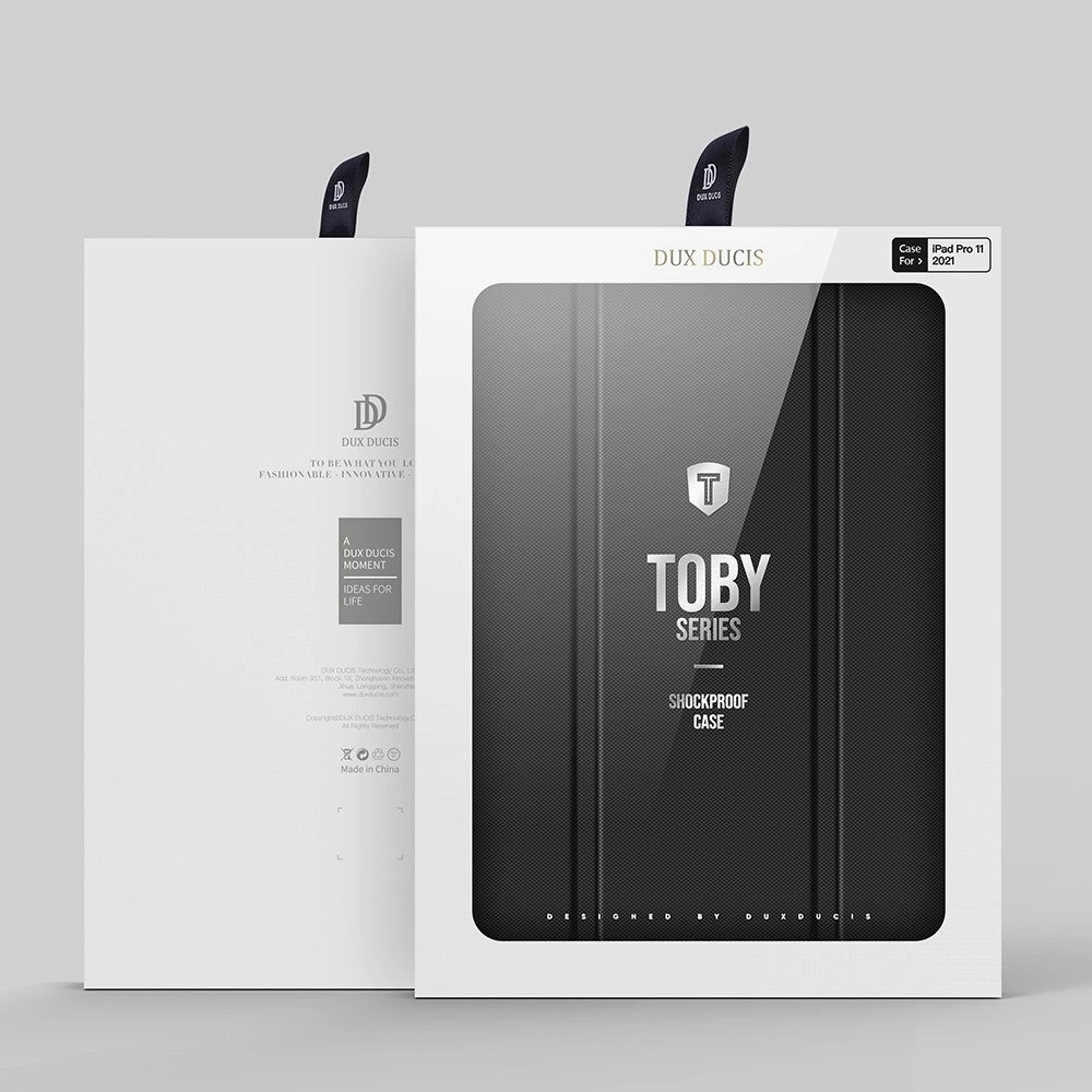 Dux Ducis Toby armored tough Smart Cover for iPad Pro 11'' 2021 with a holder for Apple Pencil blackeng