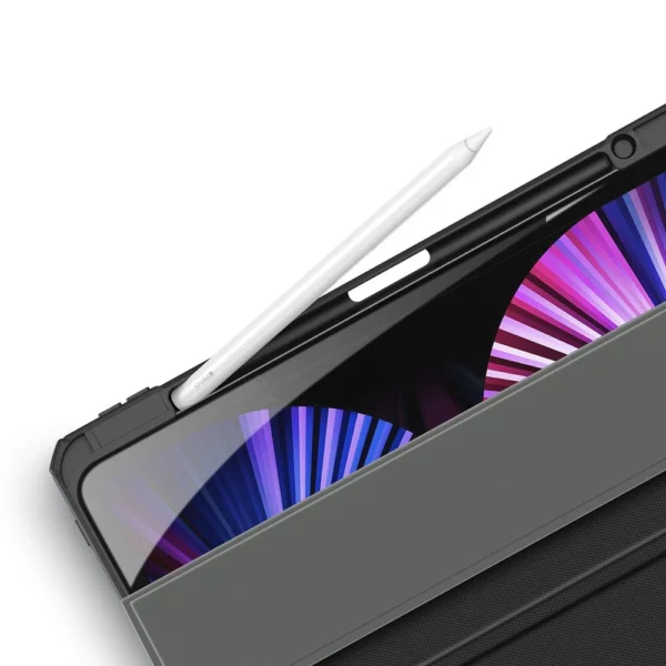 Dux Ducis Toby armored tough Smart Cover for iPad Pro 11'' 2021 with a holder for Apple Pencil blackeng