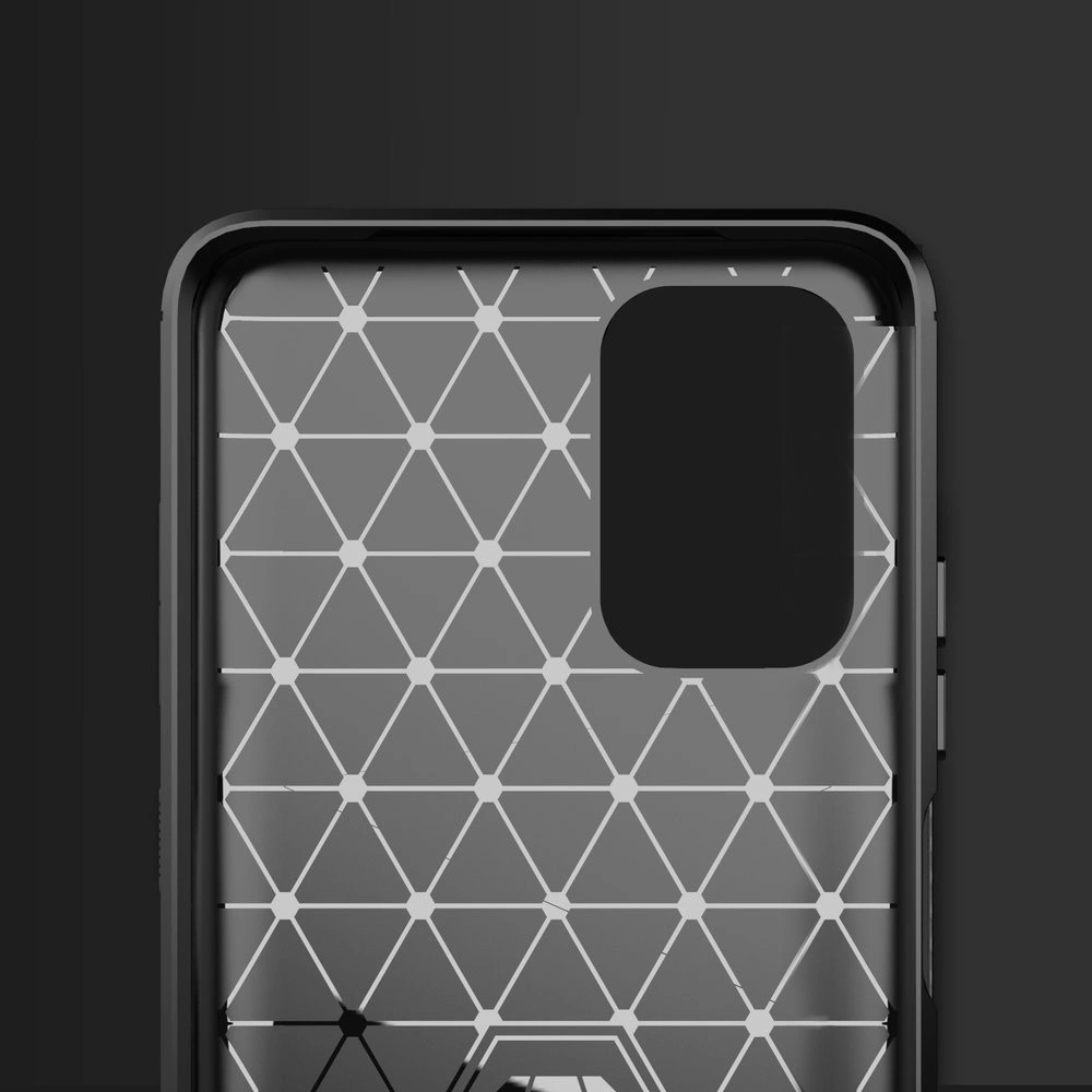 Carbon Case Flexible Cover TPU Case for Xiaomi Redmi Note 10 5G blackeng
