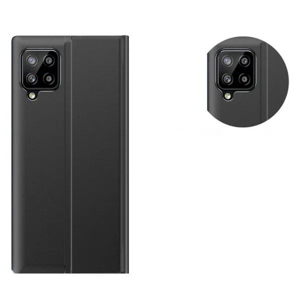 Sleep Case Bookcase Type Case with Smart Window for Samsung Galaxy A22 4G blackeng