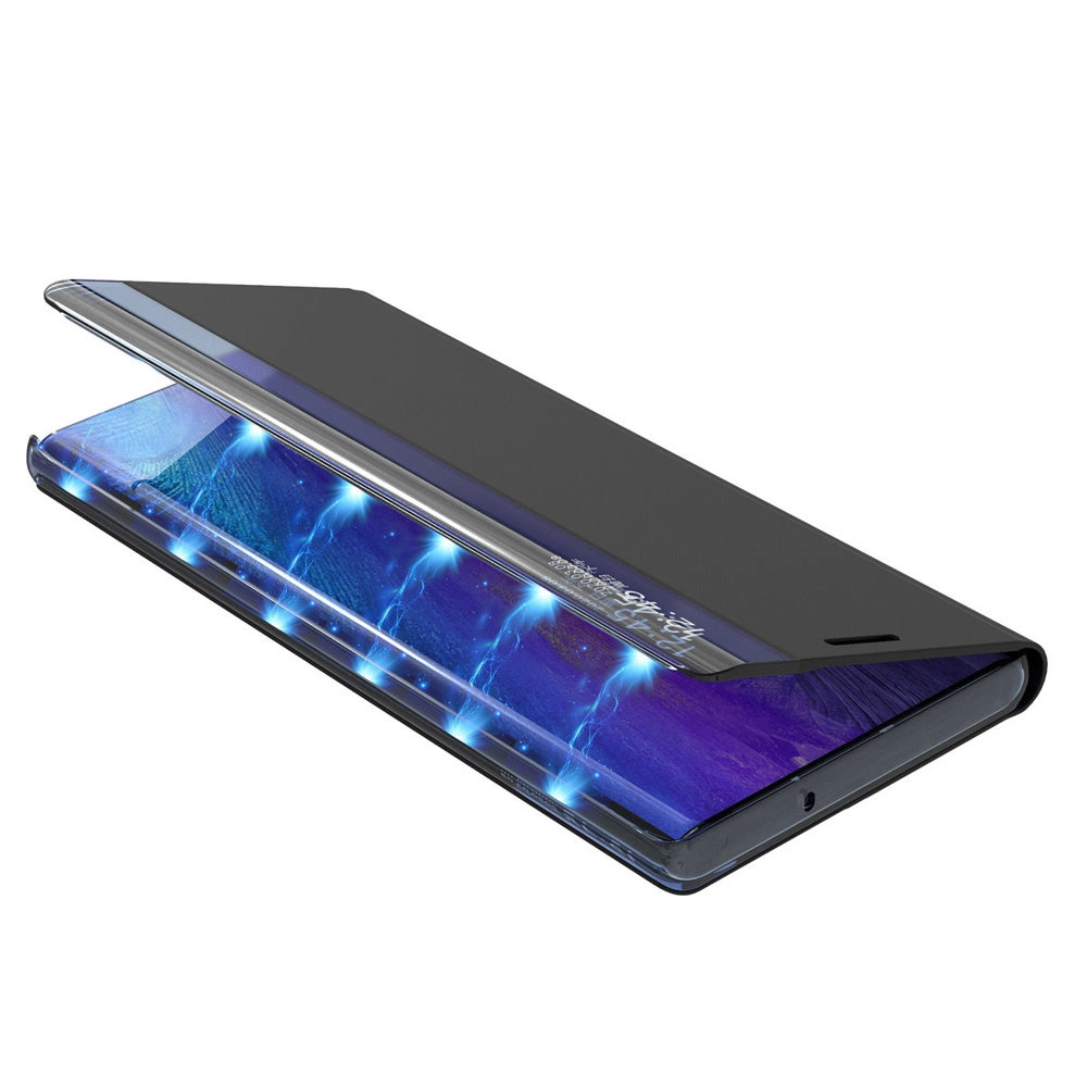 Sleep Case Bookcase Type Case with Smart Window for Samsung Galaxy A22 4G blackeng