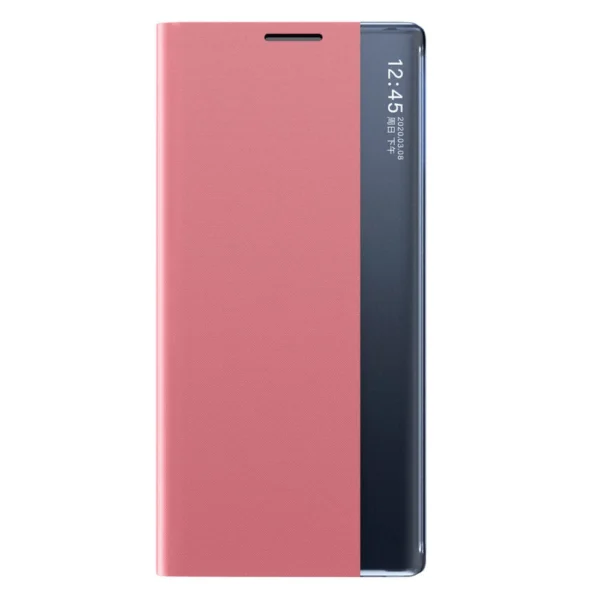 Sleep Case Bookcase Type Case with Smart Window for Samsung Galaxy A22 4G pinkeng