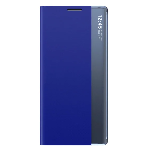 Sleep Case Bookcase Type Case with Smart Window for Samsung Galaxy A22 5G blueeng