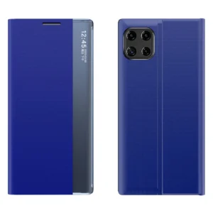 Sleep Case Bookcase Type Case with Smart Window for Samsung Galaxy A22 5G blueeng